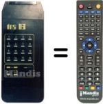 Replacement remote control TRS 16 PROG