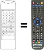 Replacement remote control Singer TVC 749