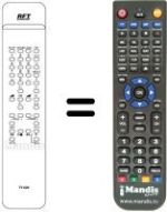 Replacement remote control TV 620