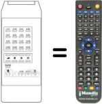 Replacement remote control PRANDONI TVC 32 PROG