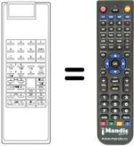 Replacement remote control UNIVERSUM 56520965