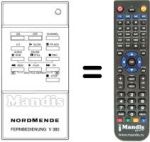 Gleichwertige Fernbedienung NordMende V 303 PSN