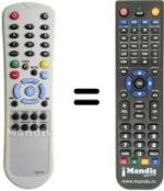 Replacement remote control 1ONE CRT-15F-1