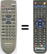 Gleichwertige Fernbedienung Panasonic DVD RV 20