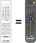 Replacement remote control VISIOPASS (16:9)