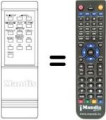 Replacement remote control MEMOREX VR 2150