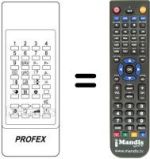 Replacement remote control Profex YCT-2540