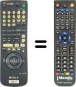 Gleichwertige Fernbedienung Sony DVP-S 7700