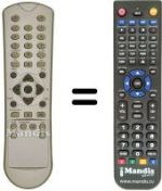 Replacement remote control Zehnder DX 3000 CI