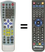 Replacement remote control Fenner DVD 60 PRO
