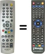 Replacement remote control Humax IPDR-9800