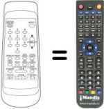 Replacement remote control REMCON1195