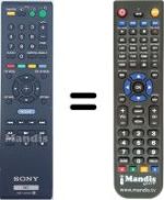 Gleichwertige Fernbedienung Sony BDP-S570