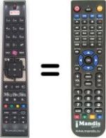 Replacement remote control Schaub Lorenz 42LT601B