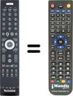 Replacement remote control Technisat TV705000