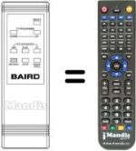 Replacement remote control Baird 8951