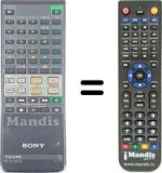 Gleichwertige Fernbedienung Sony KVD-X27TU