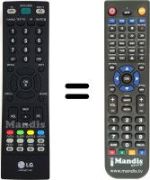 Replacement remote control LG 22LS4D