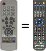 Replacement remote control Samsung SYNCMASTER 941MP