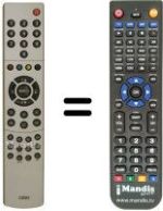 Replacement remote control NordMende NM42065DMD