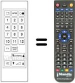 Replacement remote control JVC CT70FC