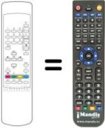 Gleichwertige Fernbedienung Toshiba 28N04F