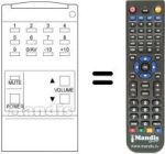 Replacement remote control Clatronic CTV166