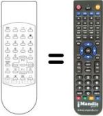 Replacement remote control Technisat TV55-303