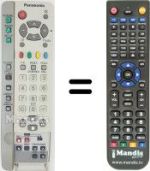 Gleichwertige Fernbedienung Panasonic EUR511224