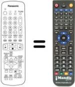 Replacement remote control Panasonic EUR51940