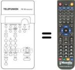 Gleichwertige Fernbedienung Telefunken A320S