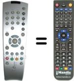 Replacement remote control TP 140 C