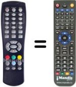 Replacement remote control I-CAN I-CAN100TAIR