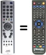Replacement remote control JVC HV-28P40BJ