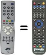 Gleichwertige Fernbedienung JVC RM-C15022C