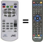 Gleichwertige Fernbedienung JVC RM-RK520