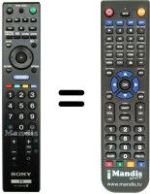 Replacement remote control REMCON736