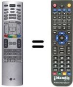 Gleichwertige Fernbedienung LG 6710V00141D