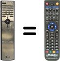 Gleichwertige Fernbedienung LG RT34FB11RB