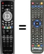 Replacement remote control LENUSS HDTV 32STC02