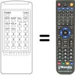 Replacement remote control Anitech M5510