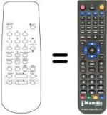 Replacement remote control RM 2000 VCR402