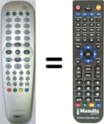 Replacement remote control Philips DVD-R7300H