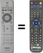 Replacement remote control Philips 22PFL3415H / 12