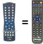 Gleichwertige Fernbedienung Philips 21HT5403 / 01Z
