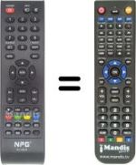 Replacement remote control Npg NL2212HFB