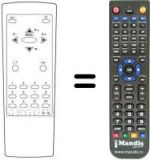 Replacement remote control Trans Continents TR3612LSI