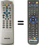 Gleichwertige Fernbedienung Philips DSR2210-03