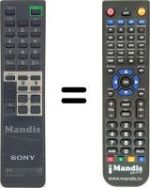Gleichwertige Fernbedienung Sony RM658
