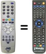 Replacement remote control JVC RM-C1502
